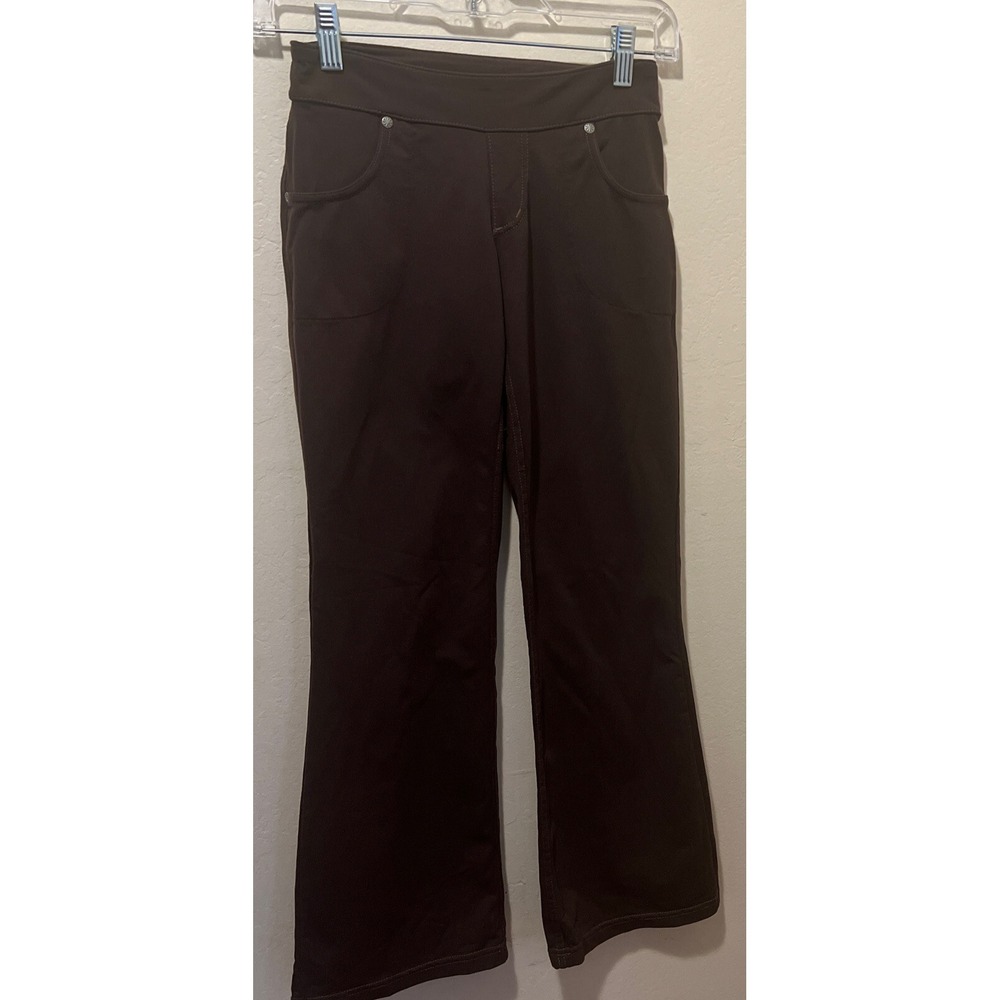 Athleta Women's XXS Petite Brown Yoga Pants Pockets Stretch Athleisure